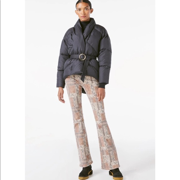 Frame Belted Wrap Puffer Jacket SMALL - Picture 3 of 7